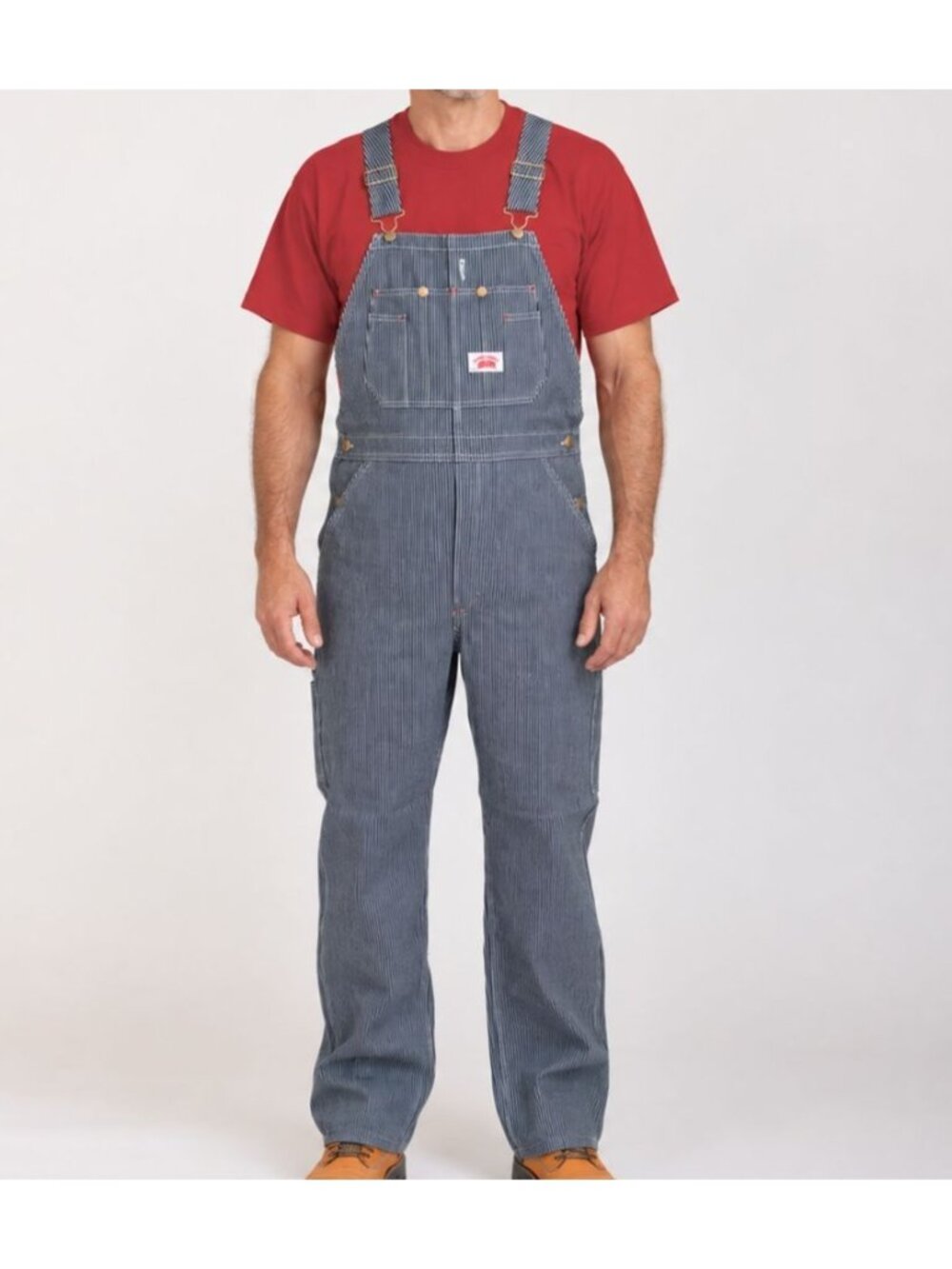 Round House Bib Overalls Hickory Stripe Engineer Railroad 42x32 Lot 45 NWOT $90